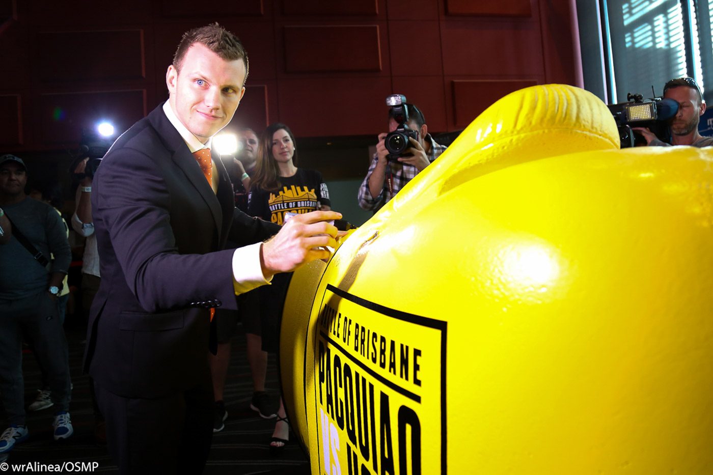 BIGGER CHECKS. Jeff Horn will be signing his name to bigger checks if he can beat Manny Pacquiao. Photo by Wendell Alinea 
