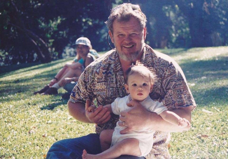DADDY'S GIRL. A young Catriona with her father Ian Gray 