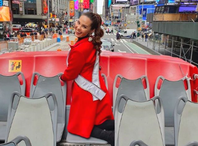 Catriona Gray says goodbye to New York, flies to Atlanta for Miss Universe pageant
