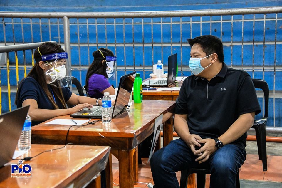Dagupan City Mayor Brian C. Lim undergoes interview and swab testing for the Reverse Transcript- Polymerase Chain Reaction (RT-PCR) Test.

Photo credits to: Public Information Office - Dagupan City 
