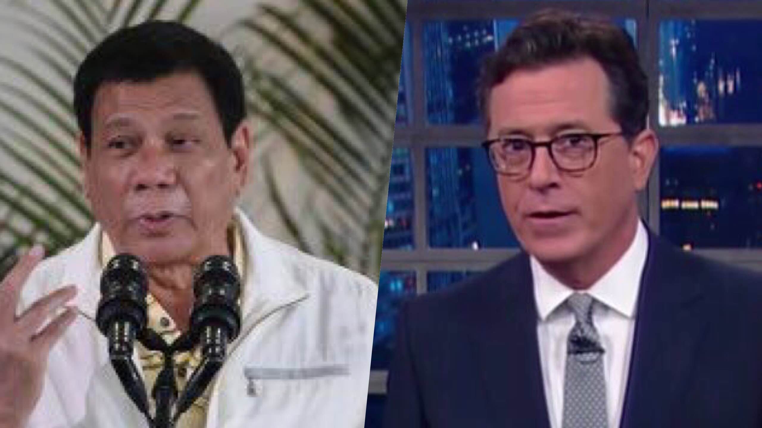 WATCH: Stephen Colbert on Duterte and Obama
