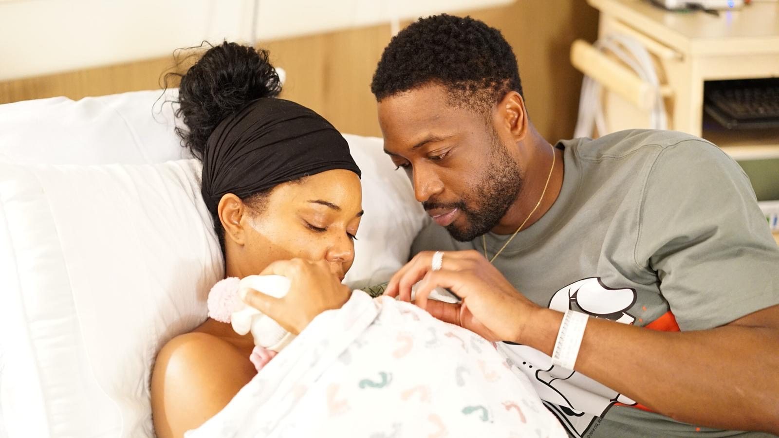 NBA veteran Wade and wife welcome baby daughter