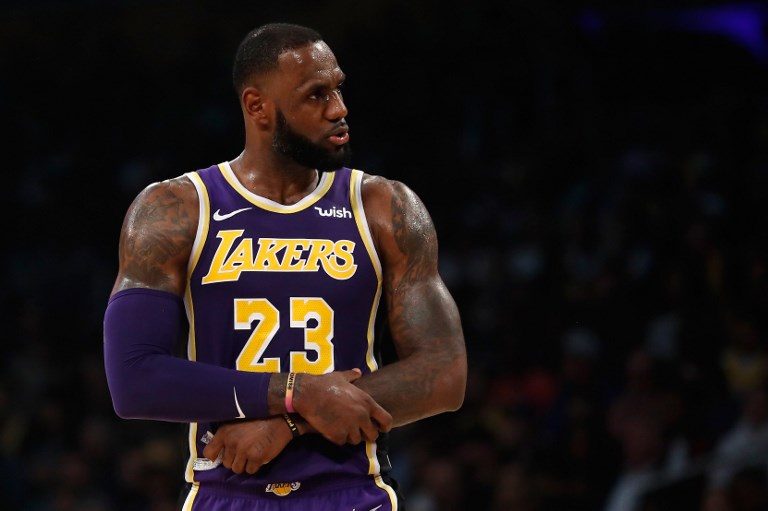 LeBron gives Lakers fans a fright