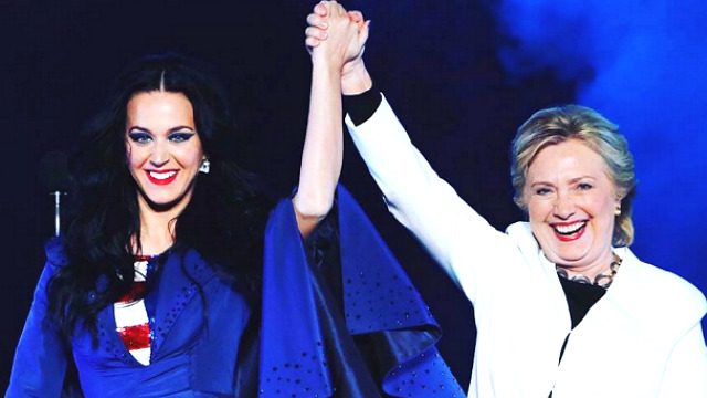 Katy Perry the latest in string of stars to sing Hillary Clinton’s praises