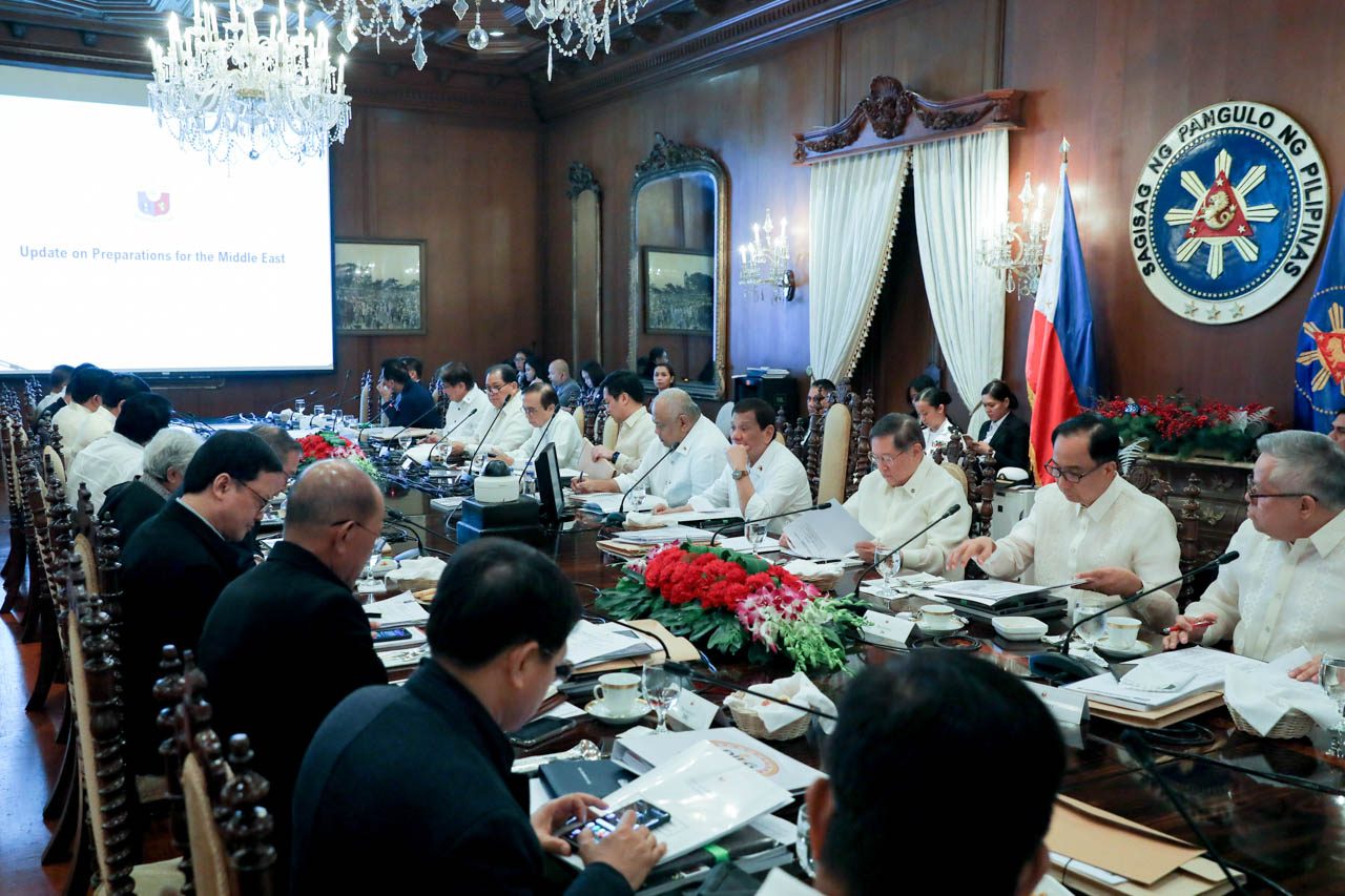 Duterte prohibits Cabinet members from traveling to U.S.