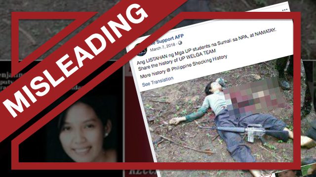 MISLEADING: Photos of ‘UP students killed’ after joining NPA
