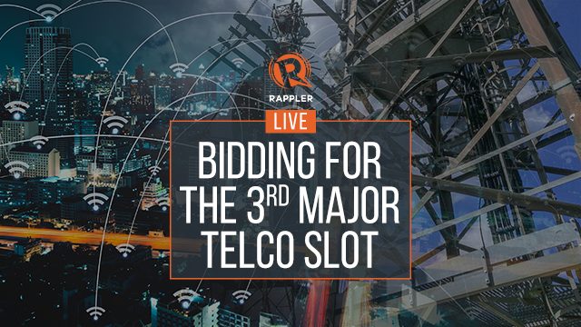 LIVE: Bidding for the 3rd major telco slot