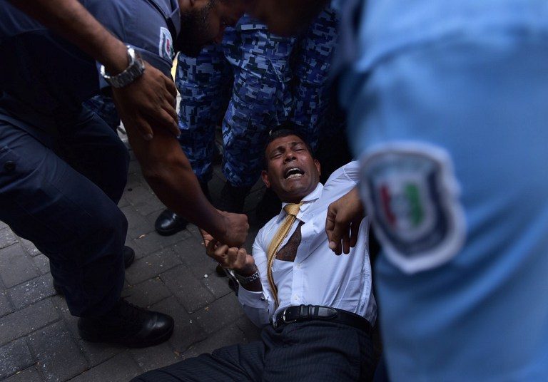 Maldives ex-leader refused bail, denied legal access