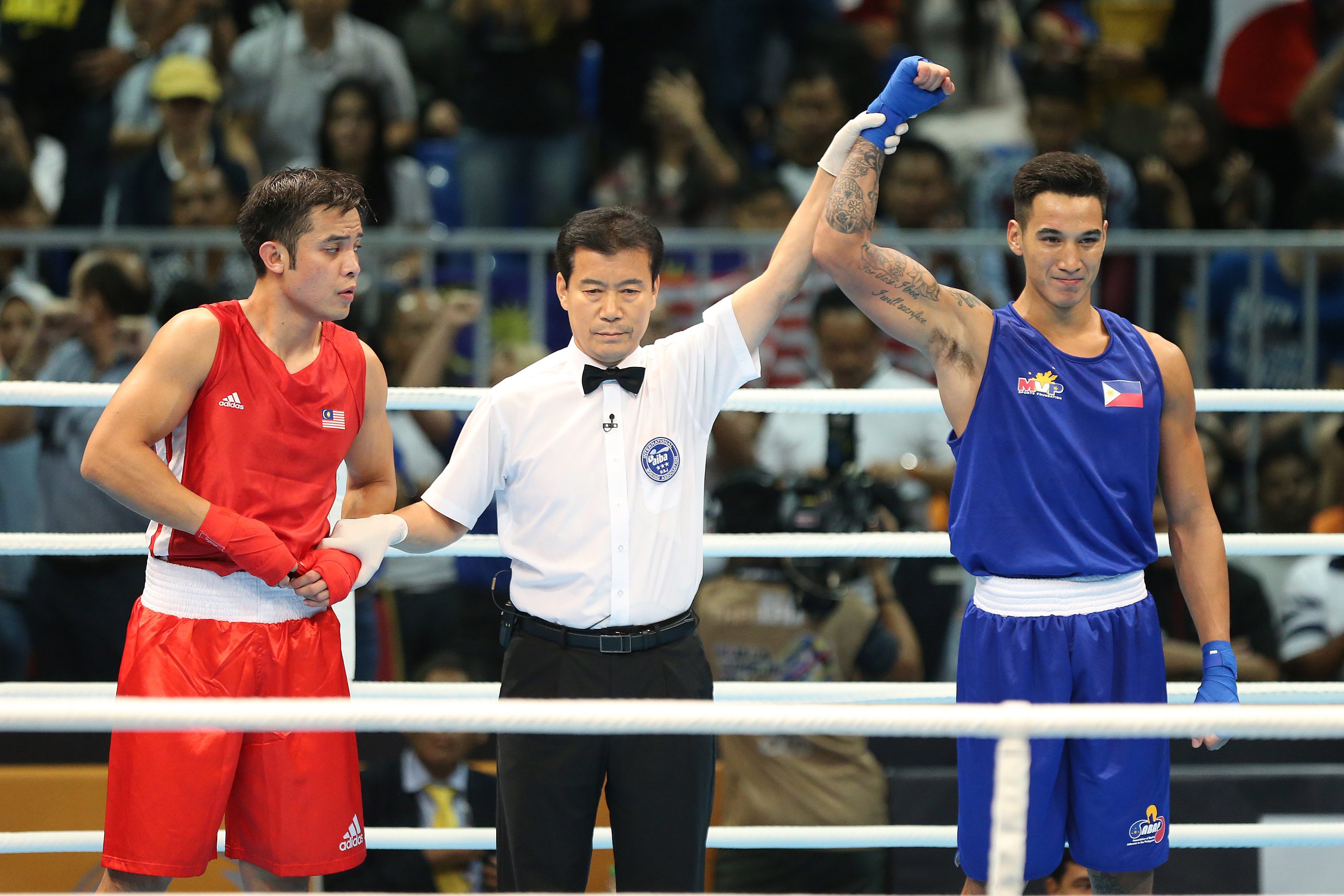 John Marvin goes 3-0 in the SEA Games, defeating Cambodia, Thailand and Malaysia. Photo by PSC-POC Media 