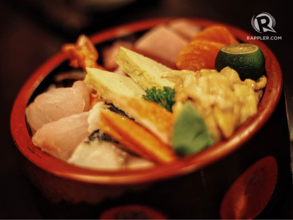 Chirashi bowl from Haru. Photo by Paolo Abad/Rappler 