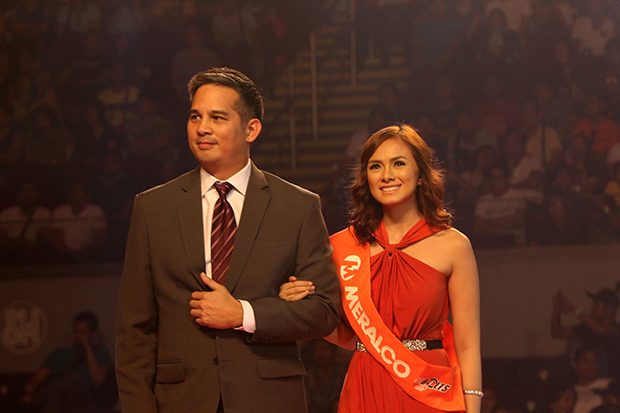 Meralco muse: Eula Caballero. Photo from PBA Images   