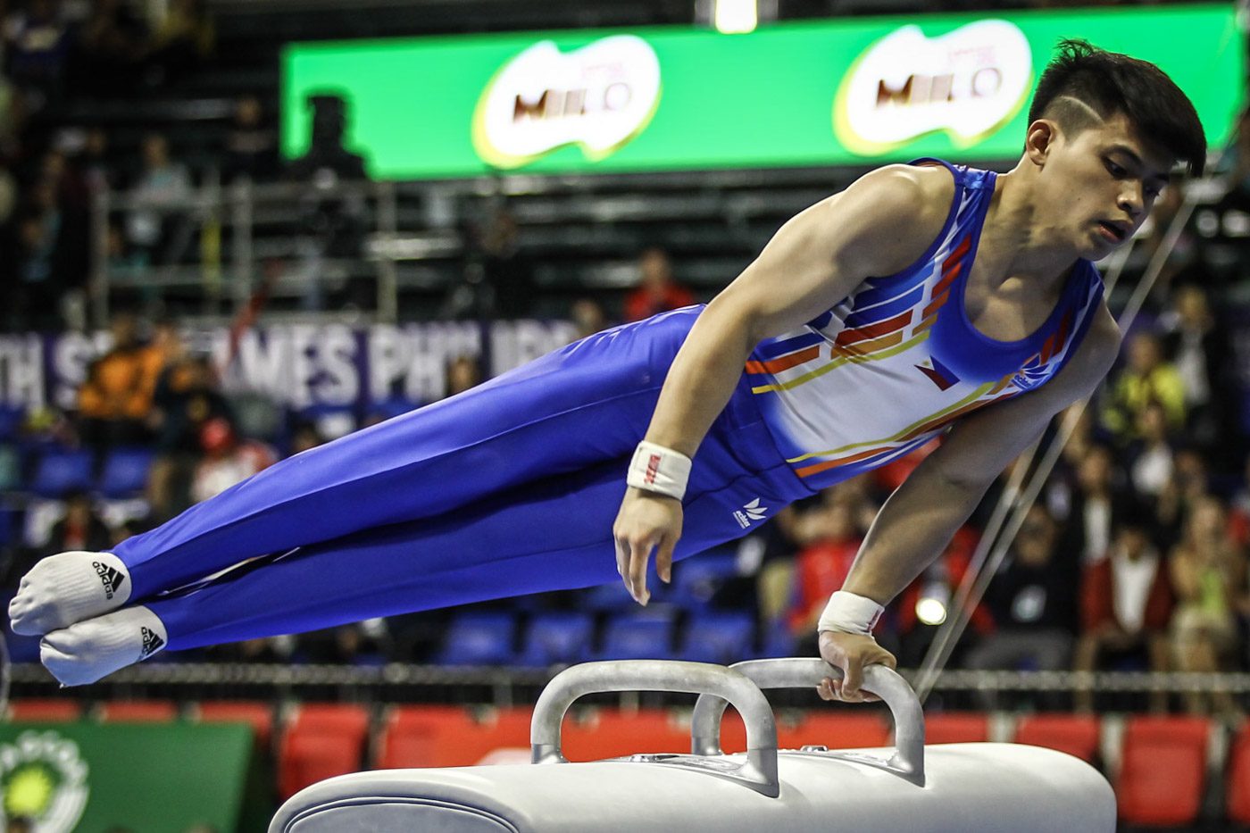 Carlos Yulo misses gymnastics sweep, settles for pommel silver