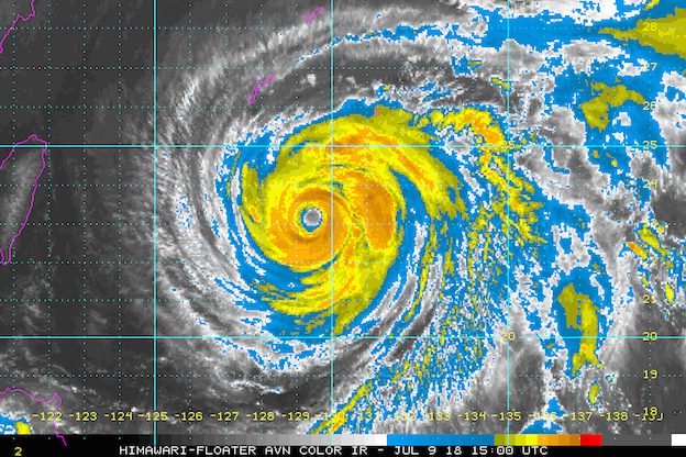 Typhoon Gardo maintains strength, enhances monsoon