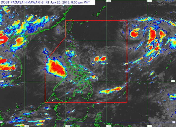 Light-moderate rain in Luzon, Visayas on July 26