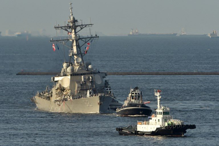 Bodies of U.S. sailors found in flooded destroyer after Japan crash