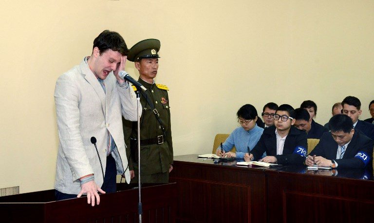 American student released from North Korea prison arrives in U.S.