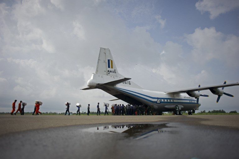 Debris found in sea after Myanmar military plane goes missing