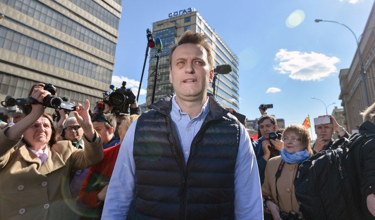 Russian opposition says Navalny detained outside his home