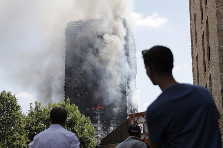 At least 17 dead in London tower block fire – police