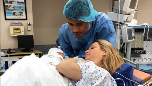 LOOK: James Yap, Michela Cazzola welcome second child