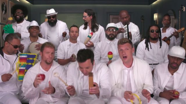 WATCH: Backstreet Boys, Jimmy Fallon sing ‘I Want It That Way’ with classroom instruments