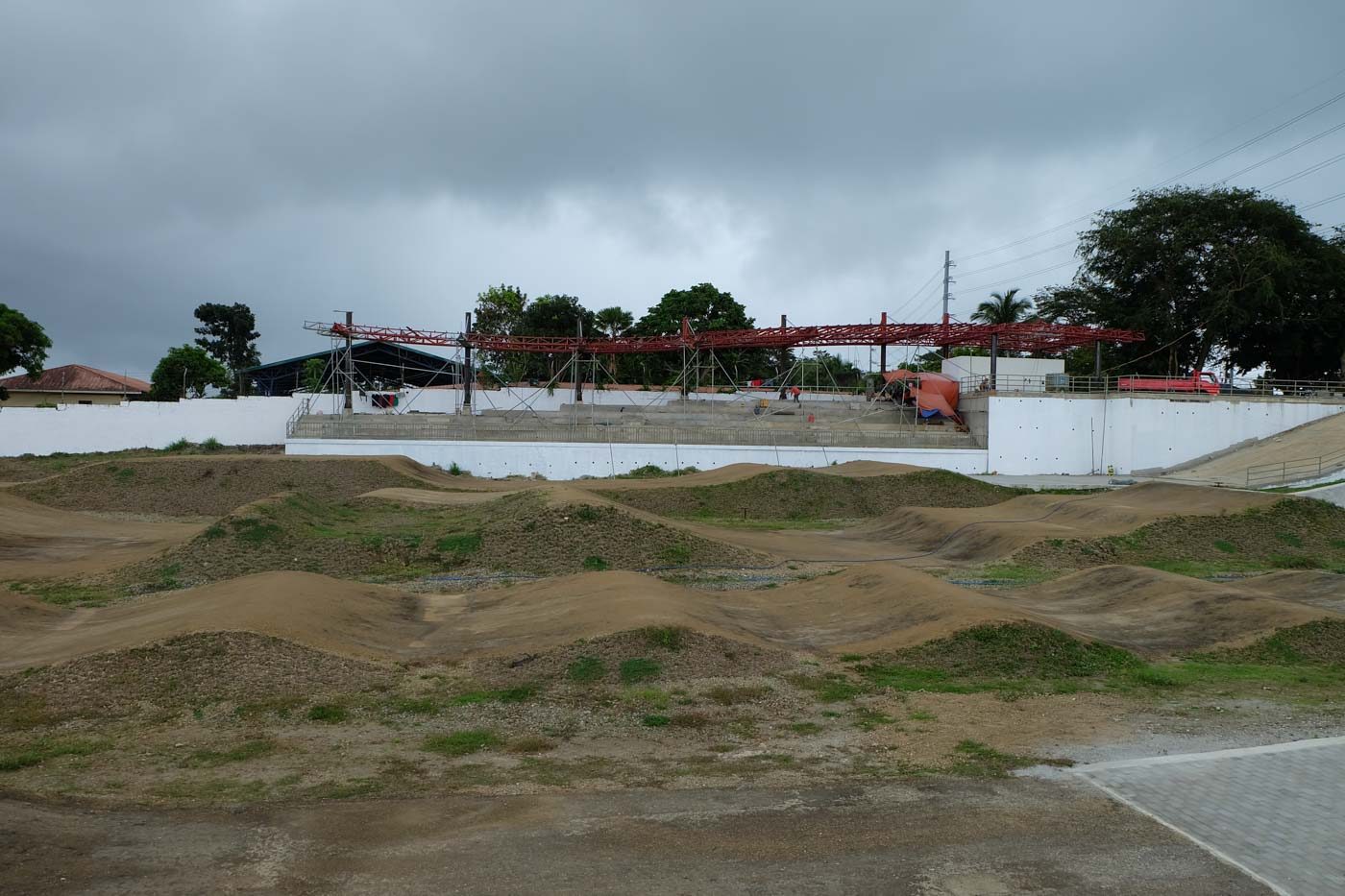 EXTREME SPORTS. The spectator area and the BMX track still looks rough. Photo by Beatrice Go/Rappler 