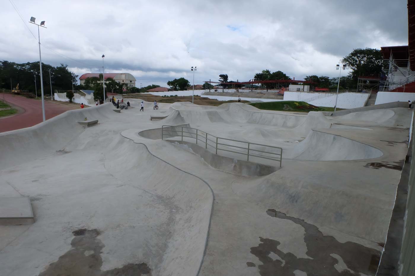 PARK EVENTS. The skateboarding venue for the park events is ready for use. Photo by Beatrice Go/Rappler 