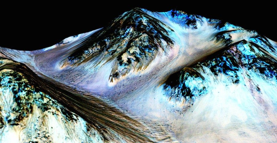 FOTO: NASA menemukan kemungkinan adanya air di Mars