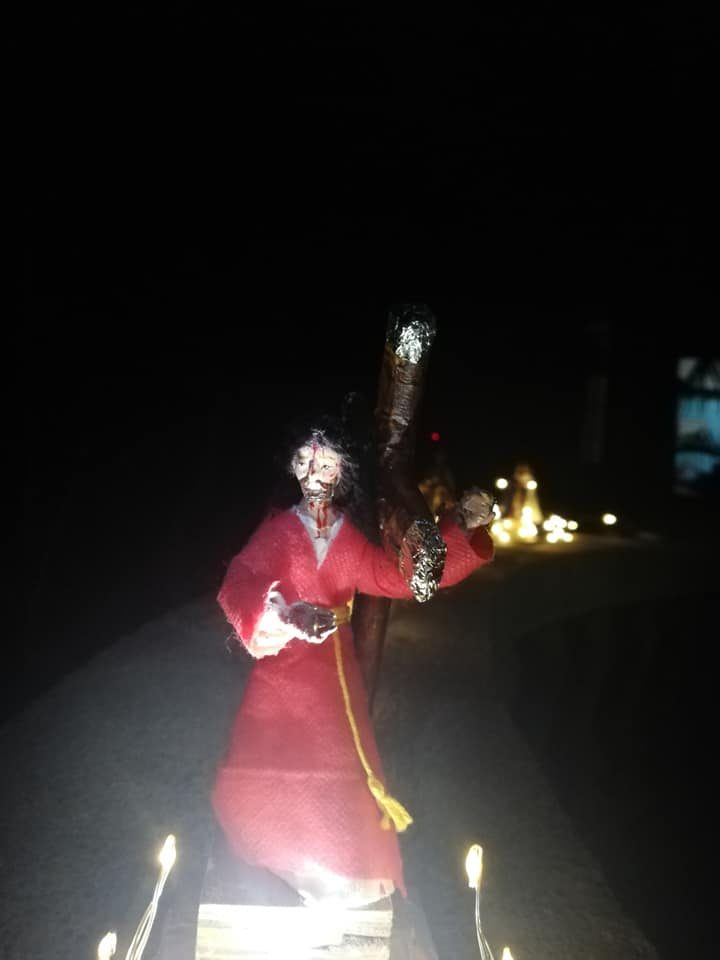 PALIBOT DISPLAY. A model of Jesus Christ carrying the cross. All photos courtesy of  John Maeson Navarro 