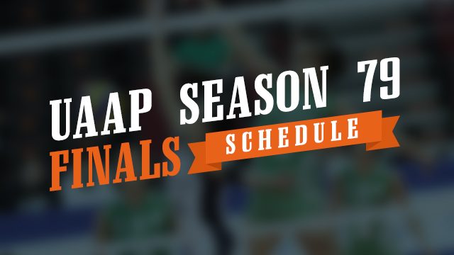 SCHEDULE: UAAP Season 79 volleyball finals