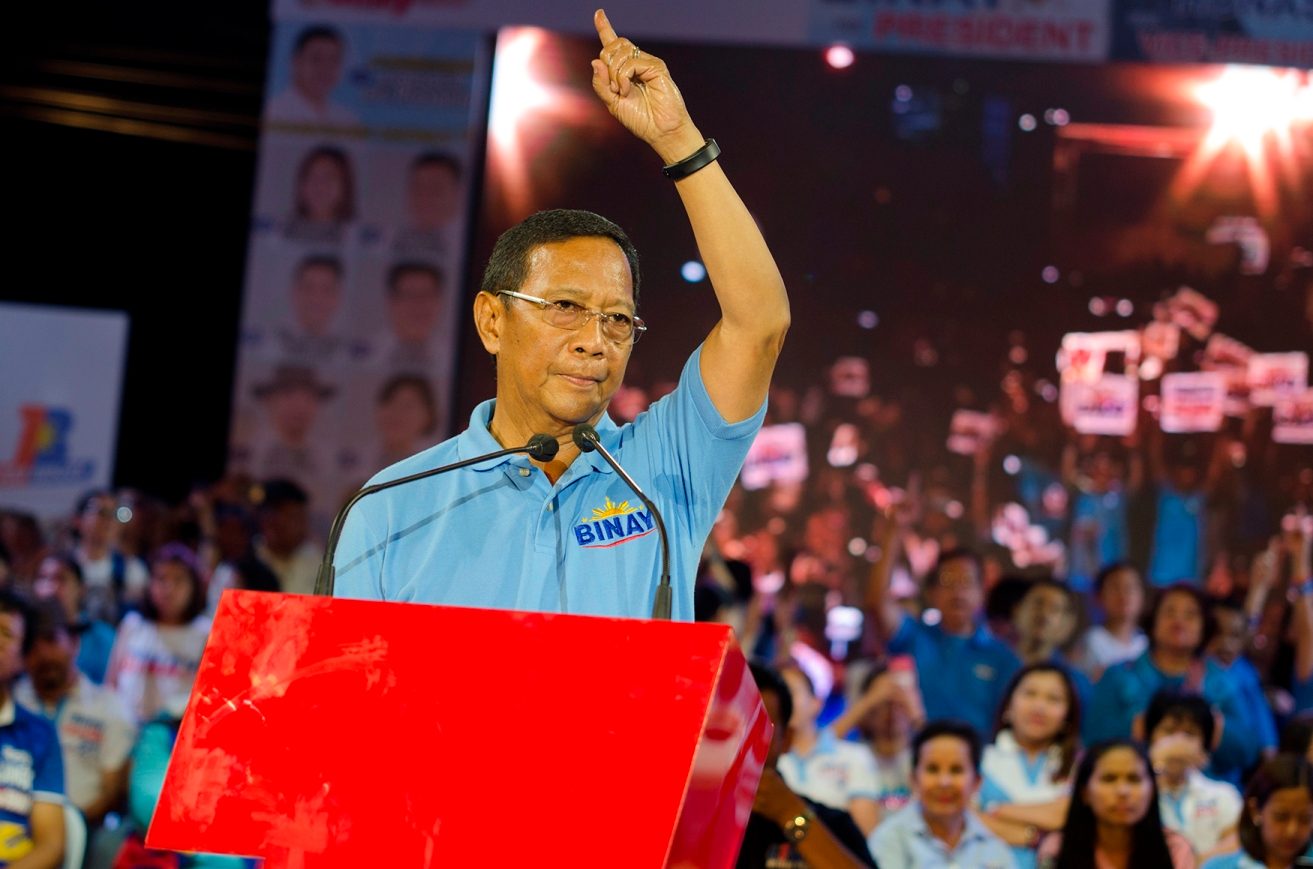 Binay: Quitting is not in my vocabulary