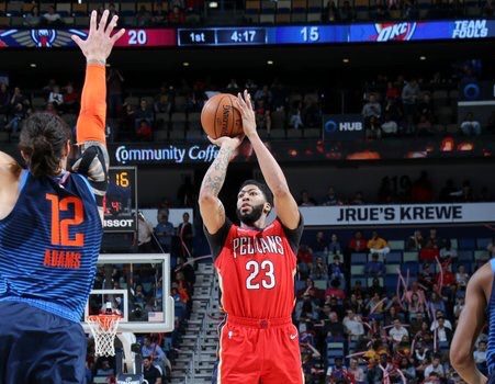 Pelicans lose Davis but cool off red-hot Thunder