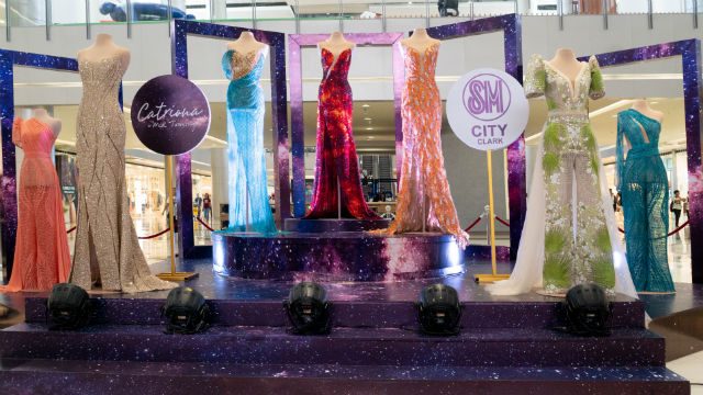 IN PHOTOS: Catriona Gray’s Miss Universe, homecoming gowns on display at SM City Clark
