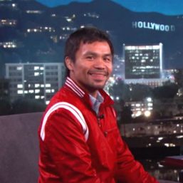 WATCH: Manny Pacquiao and Jimmy Kimmel sing Manny’s fight song
