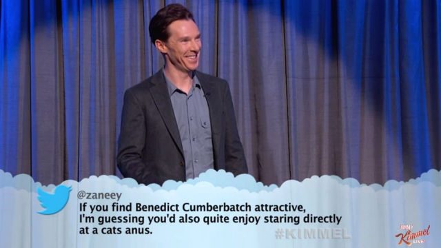 Watch Benedict Cumberbatch, George Clooney, more read ‘Mean Tweets’ on ‘Kimmel’