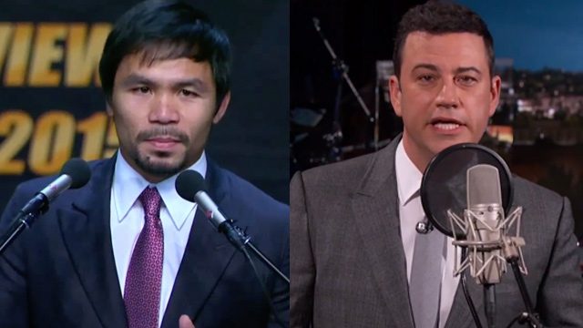 WATCH: Jimmy Kimmel sings Manny Pacquiao’s song