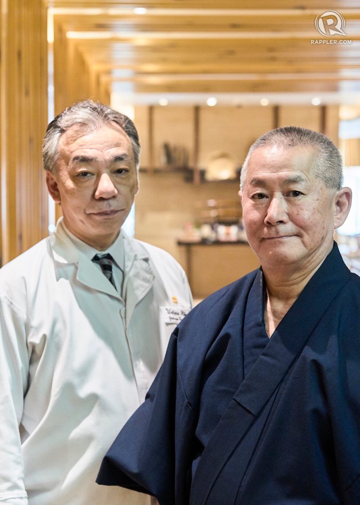 AT THE HELM. Inagiku’s manager Yoshio Ishikawa and chef Wataru Hikawa have been with the restaurant for over two decades. Photo by Jonathan Baldonado 