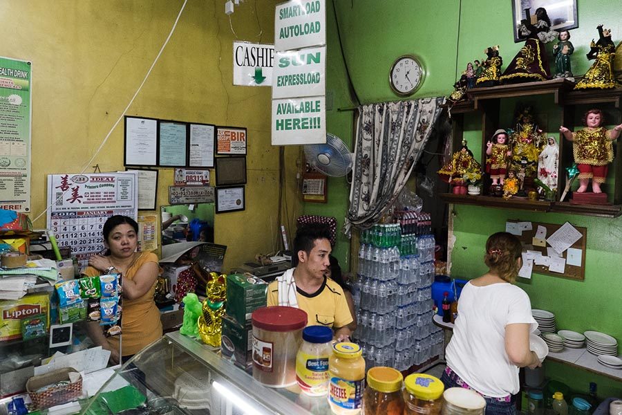 ONE-STOP SHOP. Nazareno Fastfood has a mix of Chinese lucky charms and Nazareno replicas inside their canteen. The family business has been running for 9 years now.   