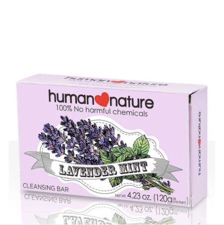 Human Heart Nature lavender mint cleansing bar soap (P80) from Beauty Bar 
