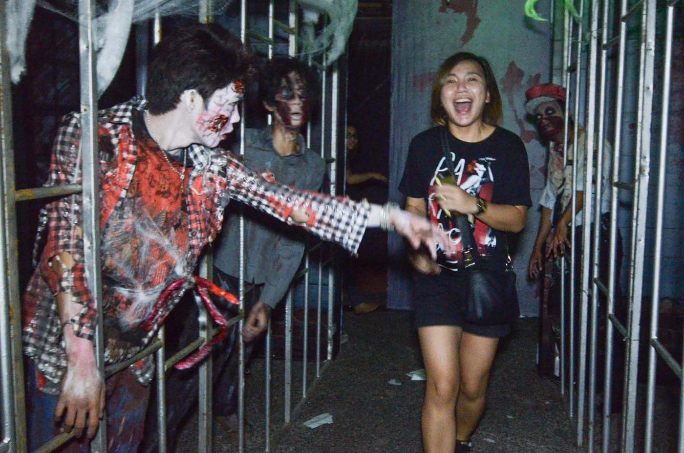 WATCH OUT. Don't let the zombies get you as you walk down this corridor! Photo by Alecs Ongcal/Rappler  