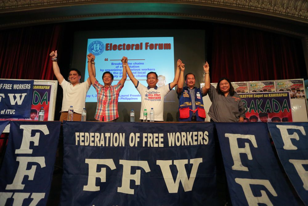 Eyeing DOLE, Bongbong Marcos woos labor unions