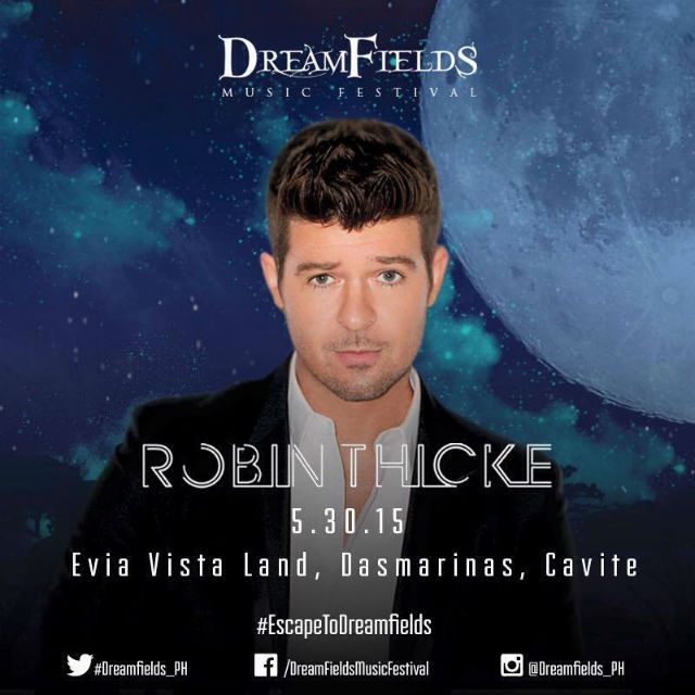 Robin Thicke is coming to Manila