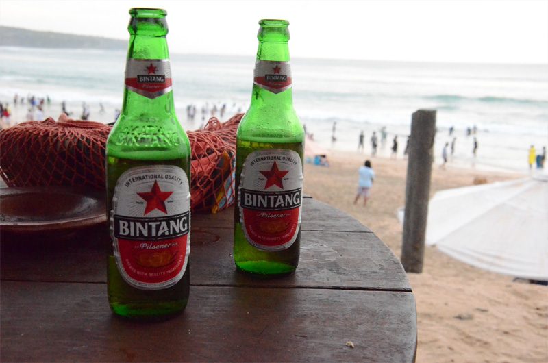AFTER SURF.  Days on the island usually end in the same way- star with a couple of bottles shared with friends
