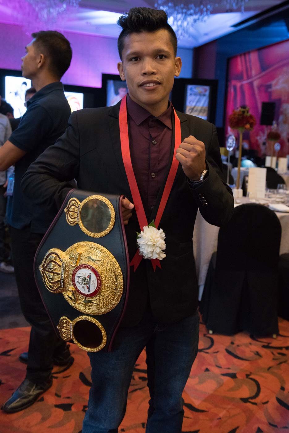 WBA interim junior flyweight champion Randy Petalcorin. Photo by Arvee Eco/Rappler 