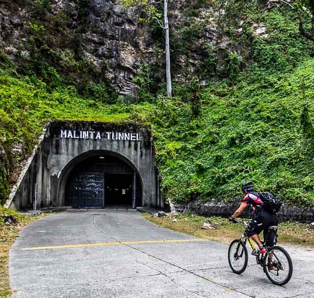 The writer entering Malinta Tunnel. Photo by John Hendrix 