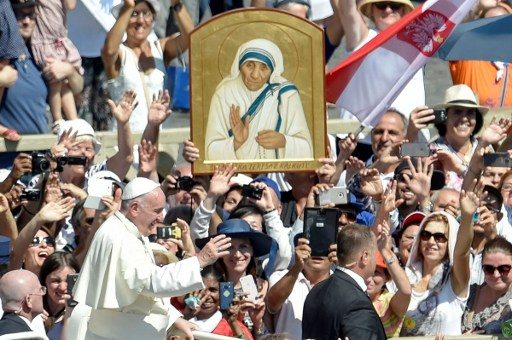 Pope hails Teresa: Now a saint, always a mother