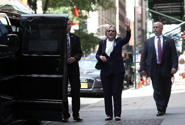 Clinton diagnosed with pneumonia, ‘dehydrated’ at 9/11 event