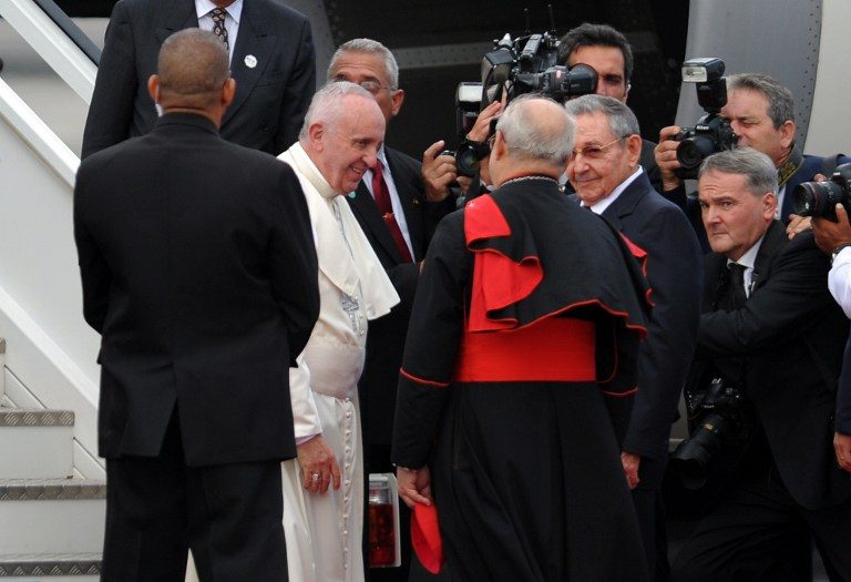 Pope Francis starts historic trip to Cuba, US