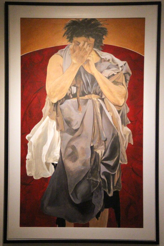 'Saber' oleh BenCab, akrilik di atas kanvas, di Museum Metropolitan.  Foto oleh Roma Jorge 