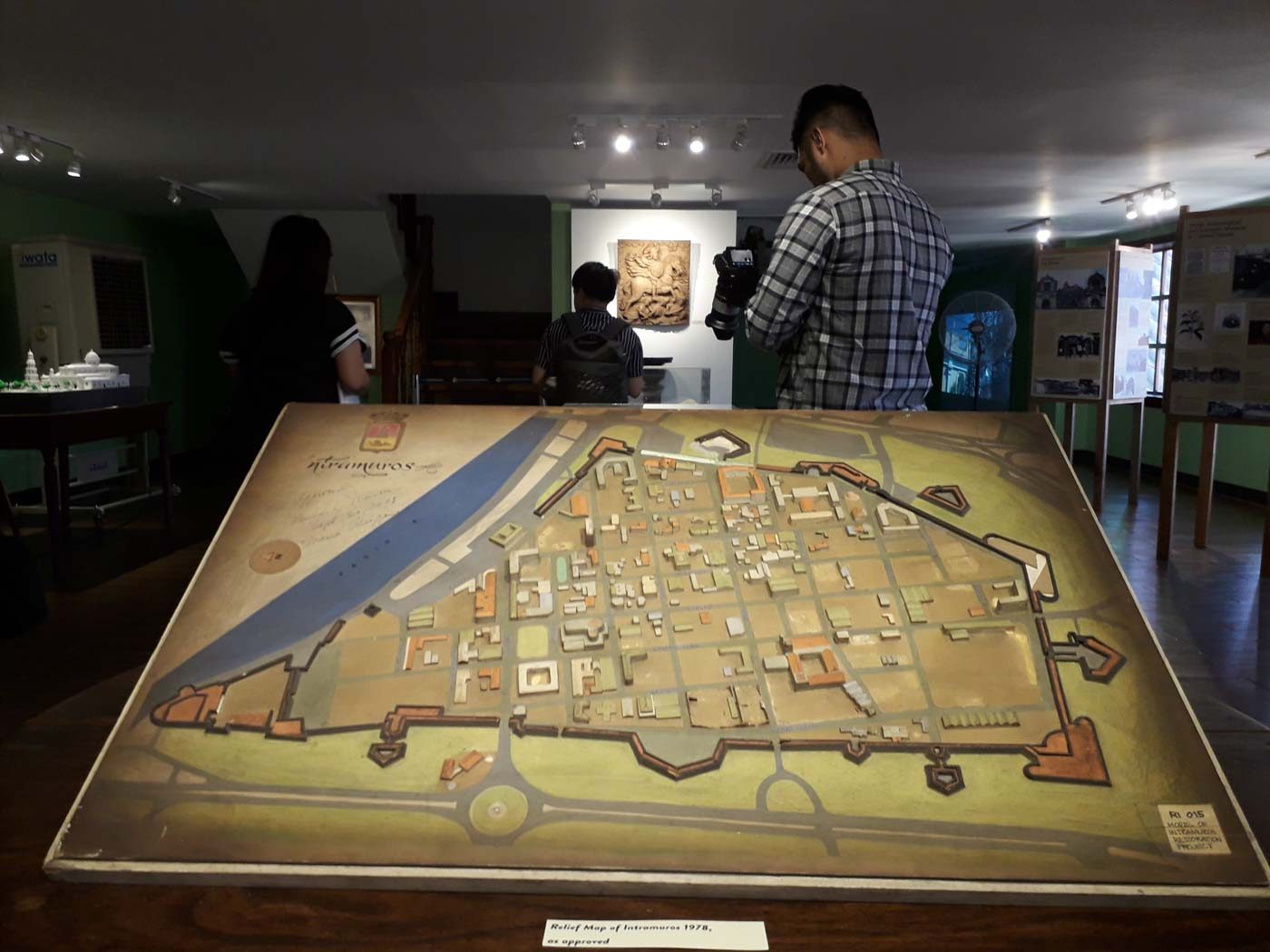 PRESERVING THE WALLED CITY. Here's a depiction of Intramuros from the 1970s. Photo by Pia Ranada/Rappler 
